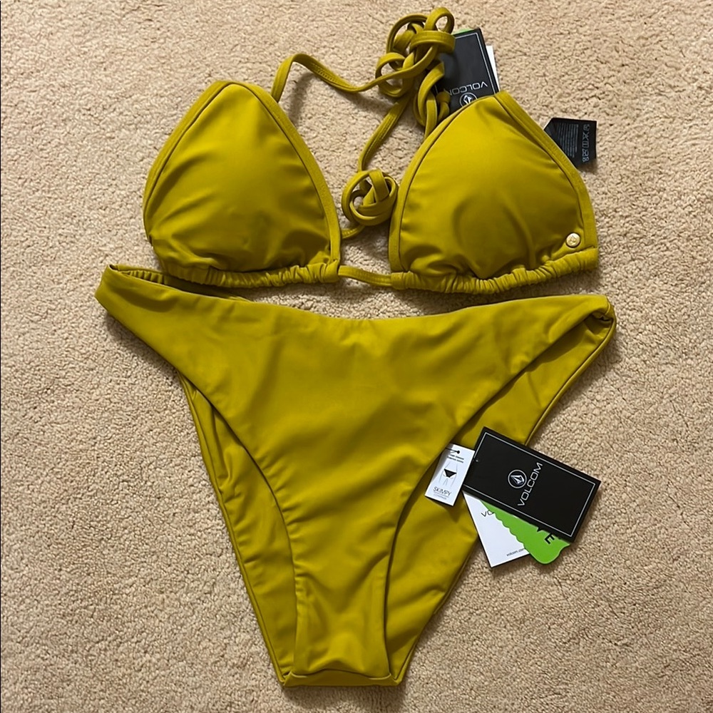Volcom Yellow Bikini Set